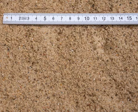 Faldsand 0/4 mm, certificeret
